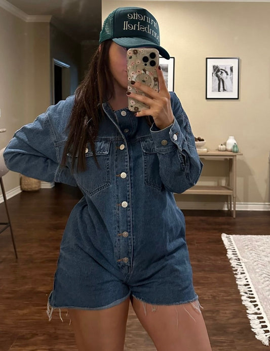 Beau denim romper